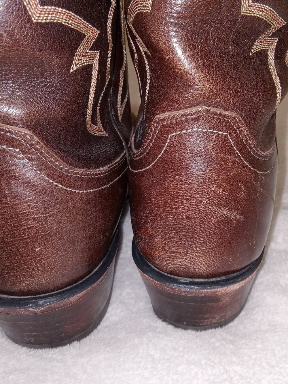 Lucchese 1883 Men's 8.5D N7012R4 Chocolate Brown Leather Western Cowboy Boots - Picture 4 of 16